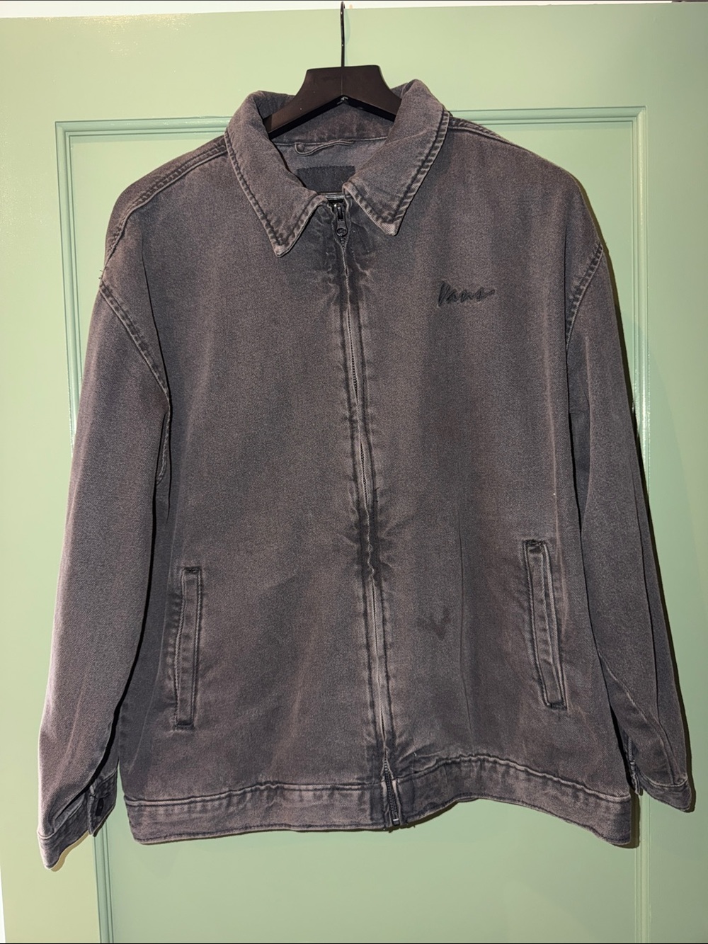 Vans Washed Charcoal Zip-Front Shirt Jacket